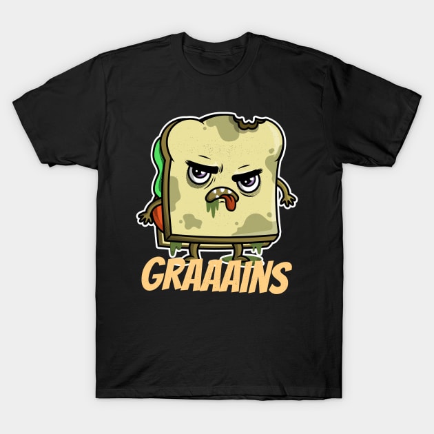 Grains Toast Halloween Gift T-Shirt by schmomsen